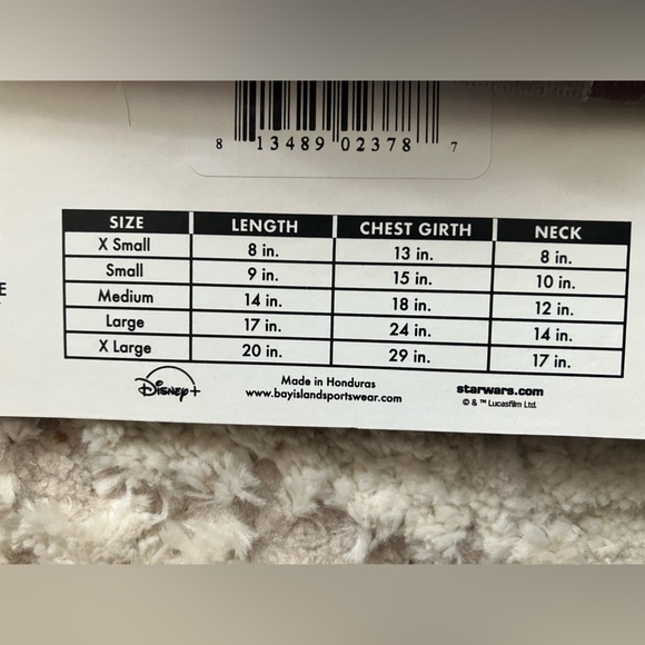 NEW!! Disney Star Wars Mandalorian Baby Yoda Dog T-Shirt Size S - Picture 4 of 5